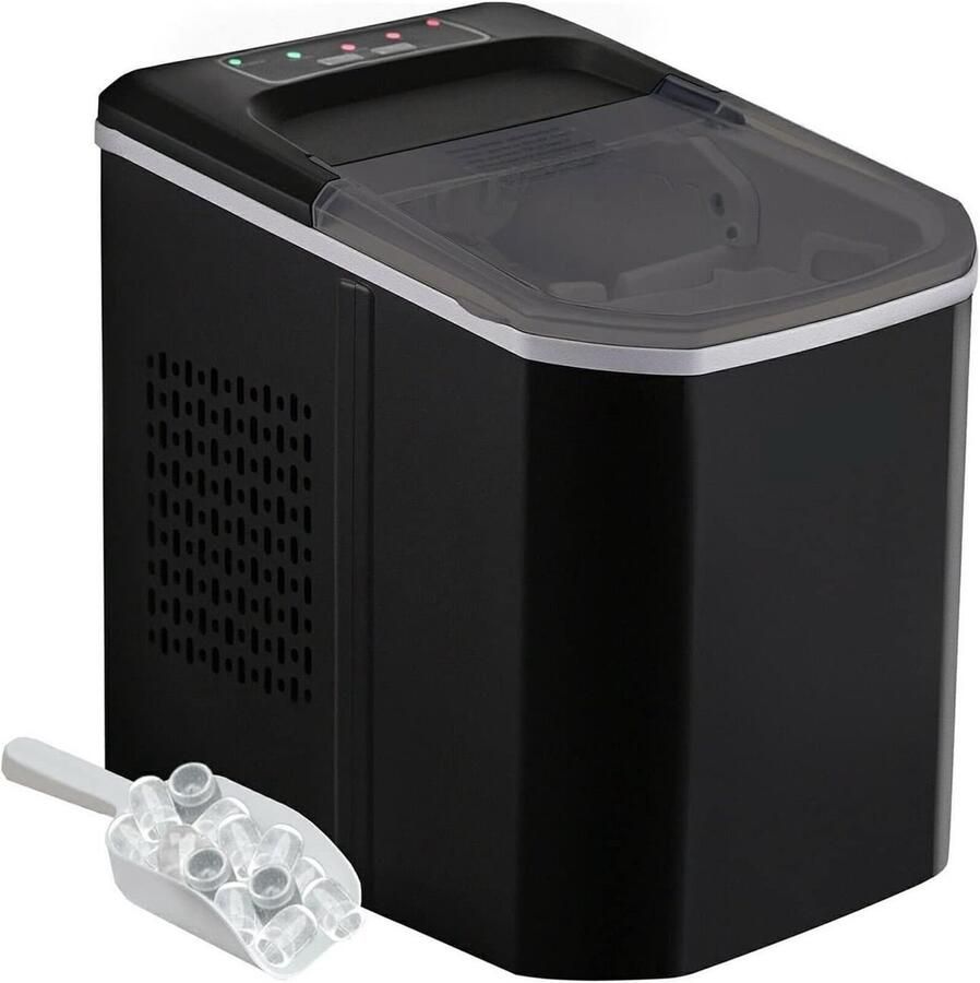 Elektrische ijsmachine Automatische ijsmaker Thuisbar verfrissen 12 kg per dag 700g reservoir Zilverwit