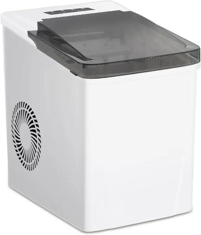 Elektrische Ijsmachine Ijsblokjesmachine Desktop Snelle IJsbereiding Compact Ontwerp 320x232x324mm Rood