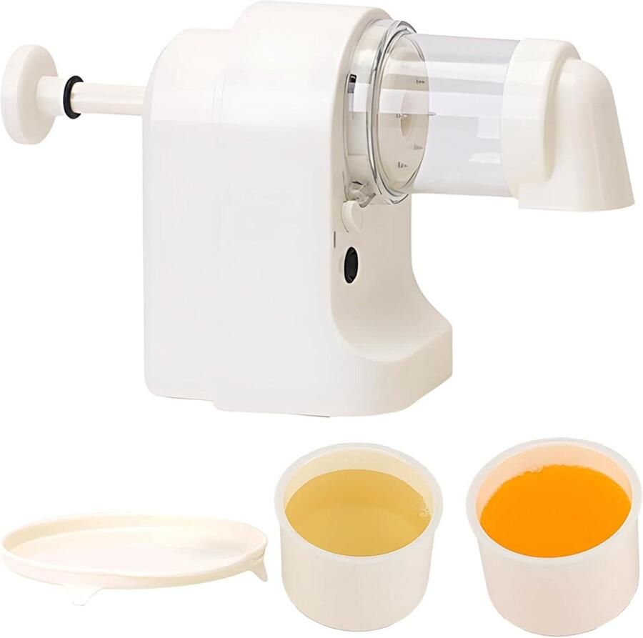 Elektrische IJscrusher IJsmachine Schaafijs Desserts Maken Draadloos Gemak 18 x 29 x 13 cm Wit