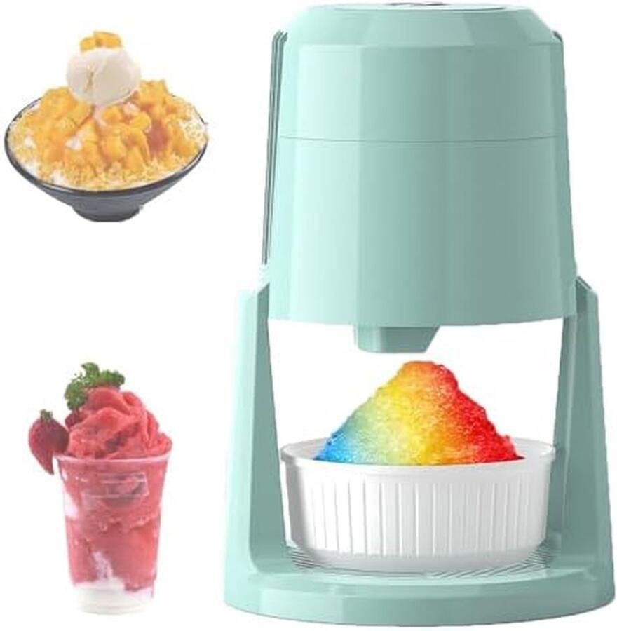 Elektrische IJsmaker Slush Machine Zelf Drankjes Maken Twee Snelheden 181x181x272 mm Wit