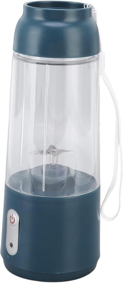 Elektrische Juicer-beker USB Vruchtensap Mixer 300ML Mini Draagbare Oplaadbare Sapcentrifuge Ijs Smoothie Travel Blender Mixer Machine Met Zelfreinigende Voor Sport Office(Donkergroen)
