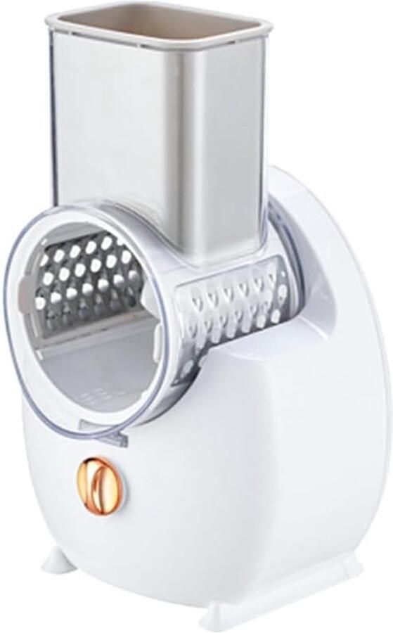 Elektrische Kaasrasp Draadloze Slicer Snel Ingrediënten Bereiden One-Touch Bediening Type-C Opladen Wit