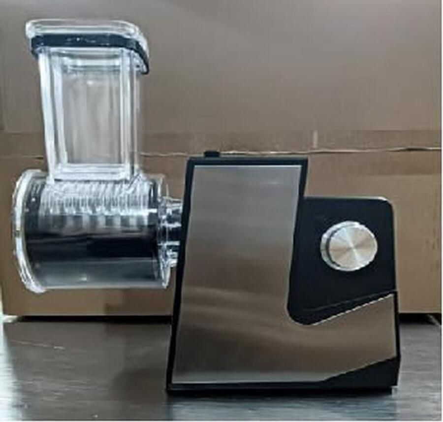 Elektrische kaasrasp en salademaker met 5 mesvormen 250 W elektrische snijmachine voor kaas groenten fruit en aardappelen