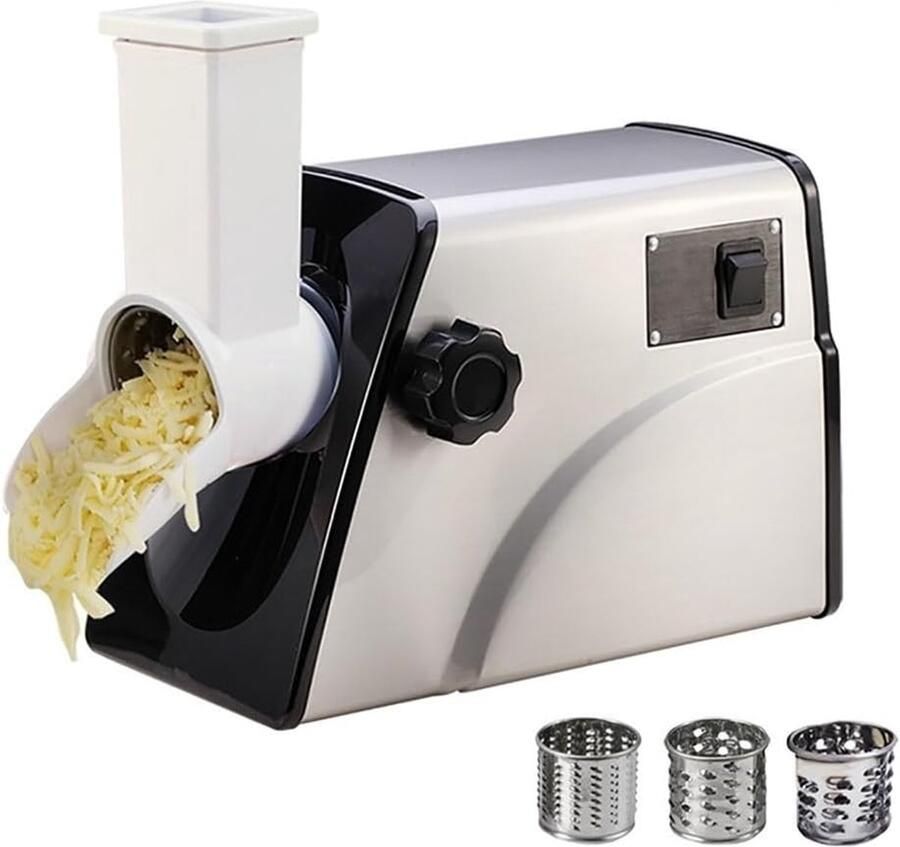 Elektrische Kaasrasp Groente Versnipperaar Snel Salade Maken 300W Krachtige Motor 45 x 24 x 28 cm