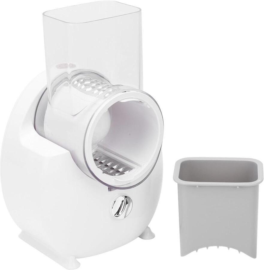 Elektrische Kaasrasp Snijmachine Rasp Salades Maken Veelzijdige Messen 29x17x17cm Wit