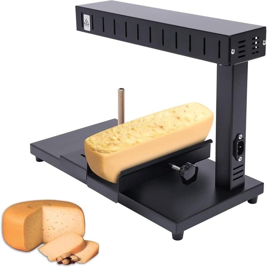Elektrische Kaassmelter Raclette Machine Zwitserse Gerechten Verstelbare Afstand 750W Vermogen Zwart