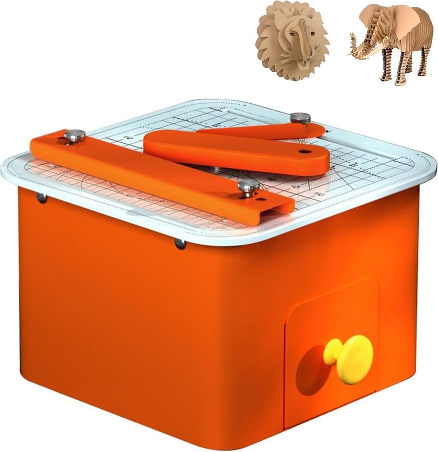 Elektrische Kartonsnijder Kindersnijder Hobby Creatief Knutselen Veilig Mesloos Ontwerp Tot 4mm Dikte Wit