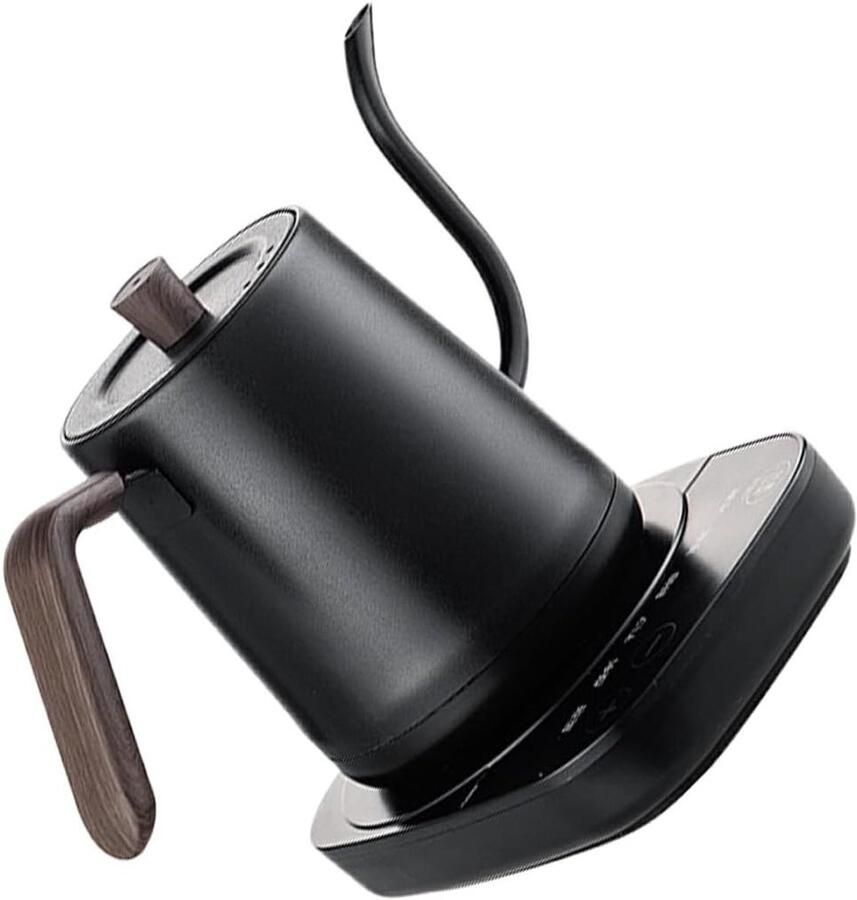 Elektrische Ketel Theeketel Waterkoker Handmatig Brouwen Precise Gooseneck Tuit 1.2 kg Zwart