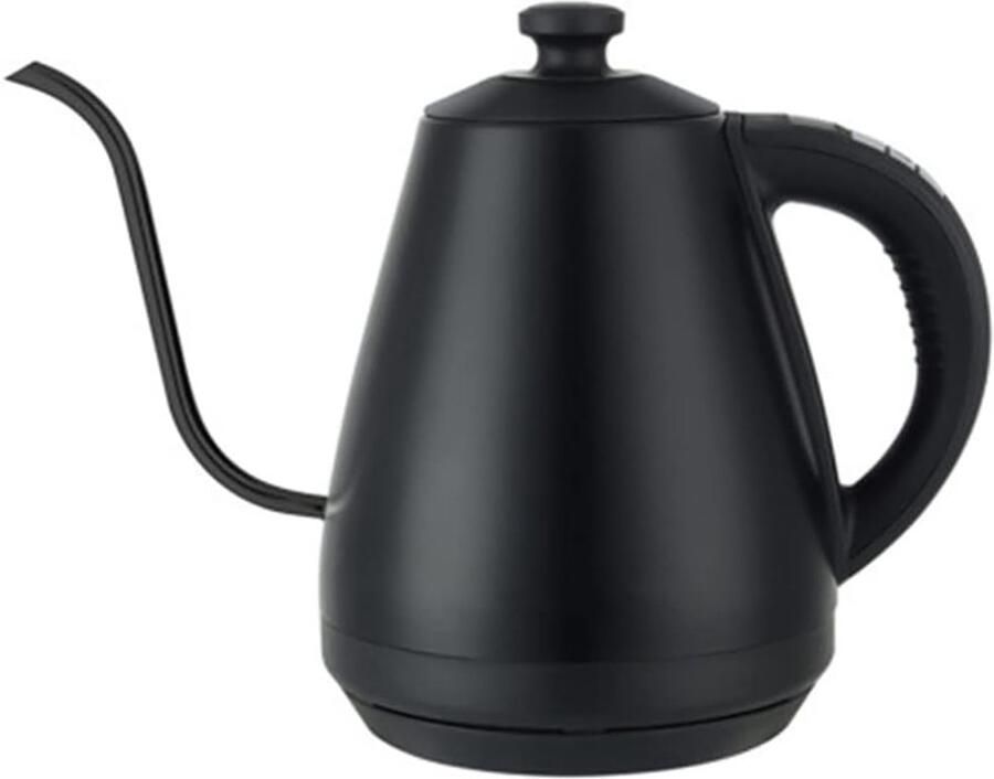 Elektrische Ketel Theepot Waterkoker Koffie Thee Temperatuur Instelbaar 1 Liter Mat Zwart