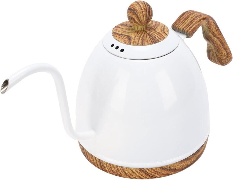 Zwanenhals Waterkoker Koffieketel Thee Precisie Gieten Variabele Temperatuur 600 Ml Zilver