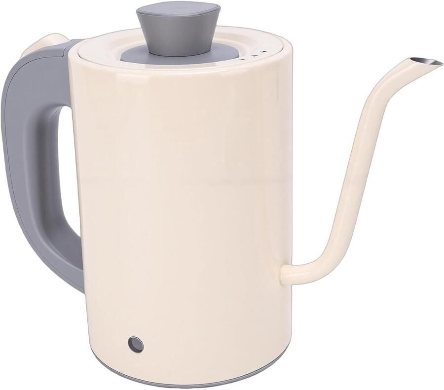 Elektrische Zwanenhalsketel Koffieketel Waterkoker Precisie Koffie Zetten Nauwkeurige Temperatuurregeling 800 ml Zilver