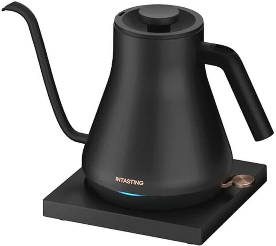 Elektrische Kettle met Gooseneck 0 9 L Rvs Snelle Verhitting 1200 W Automatische Uitschakeling Droogkokbeveiliging voor Heet Water
