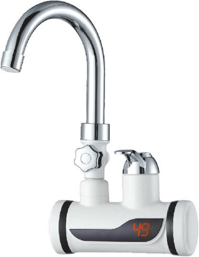 Elektrische Keukenboiler Direct Warm Water Snel Douchen Energiebesparend Ontwerp Zilverkleurig