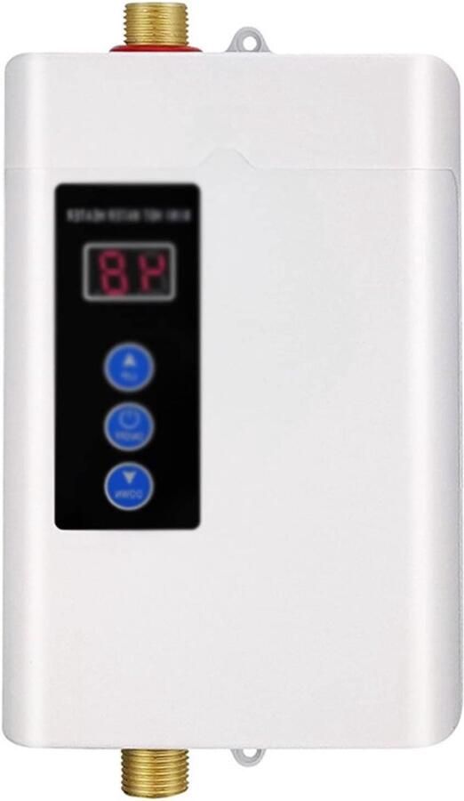Elektrische Boiler Warmwaterkraan Keuken Direct Warm Water Constante Temperatuur 4000W Vermogen Wit