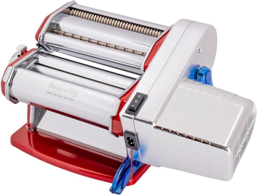 Pastamachine Elektrisch Verse Pasta Maker Zelf Pasta Maken Verstelbare Dikte 150 mm Breed Rood