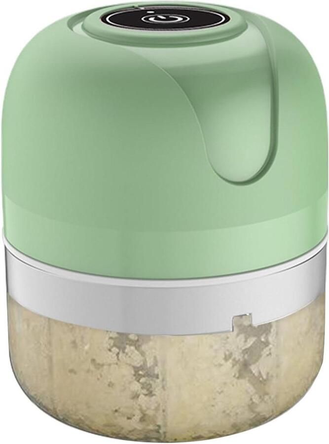 Elektrische Keukenmachine Keukenmolen Hakker Voedselbereiding Vereenvoudigen Draadloos en USB Oplaadbaar 250 ml Cyaanblauw