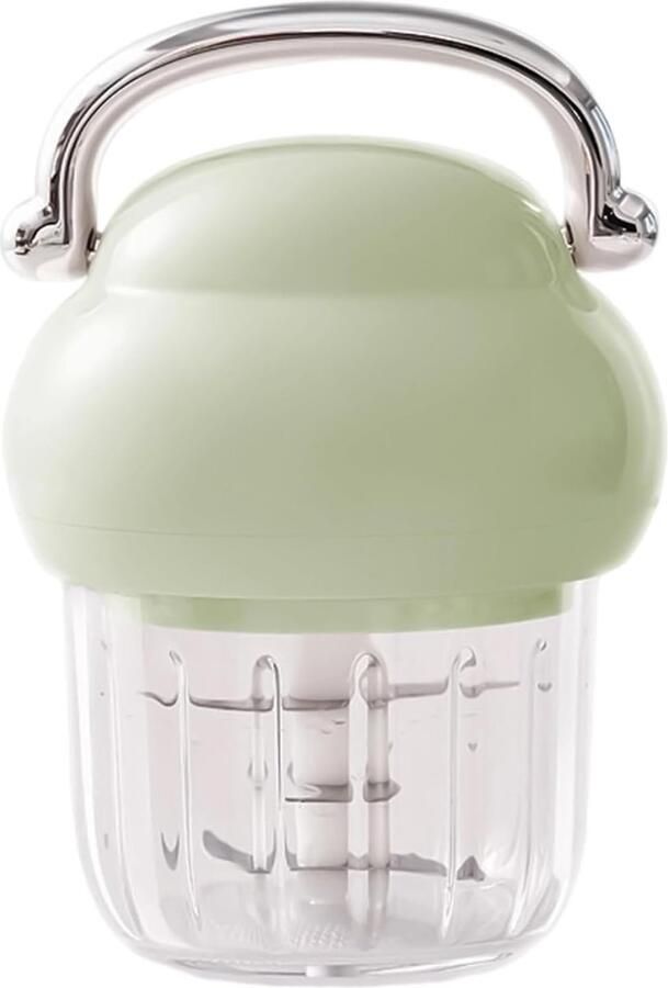 Elektrische Keukenmachine Mini Hakmolen Snel Ingrediënten Verwerken Met Handvat Molen 350 ml Capaciteit Groen