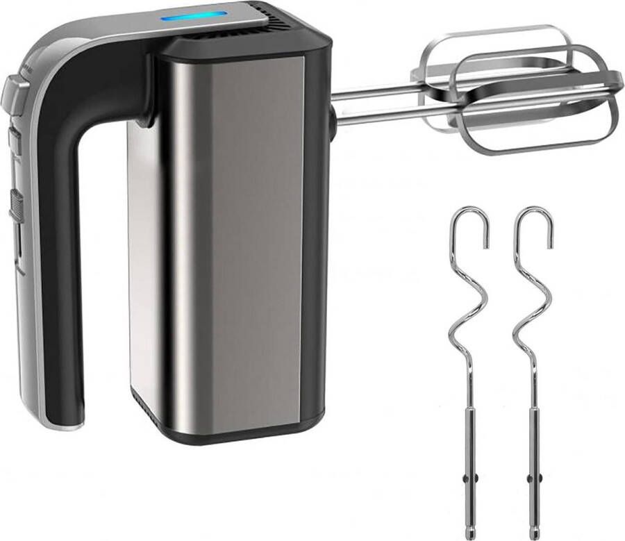 Elektrische keukenmixer 5 snelheden veelzijdig ergonomisch krachtige handmixer 2 gardeset 2 haken Turbo Boost uitwerpknop 800 W