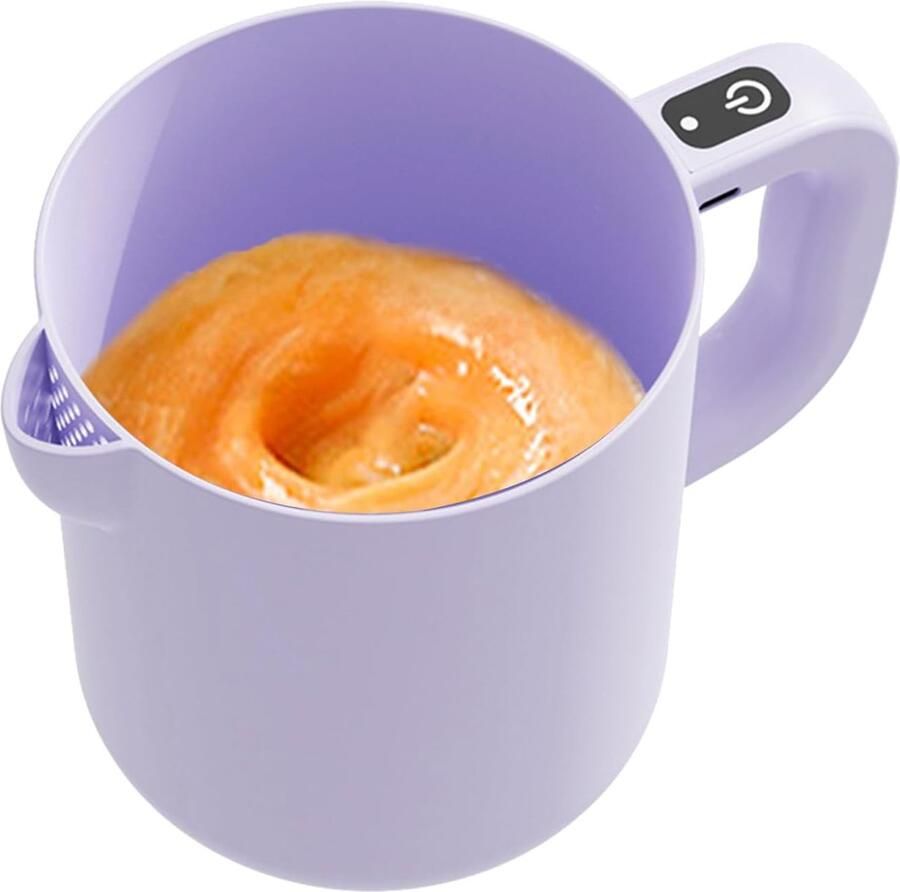 Elektrische Keukenmixer Draadloze Klopper Snel Mixen En Kloppen Ingebouwd Zeefje 1 Liter Capaciteit Paars