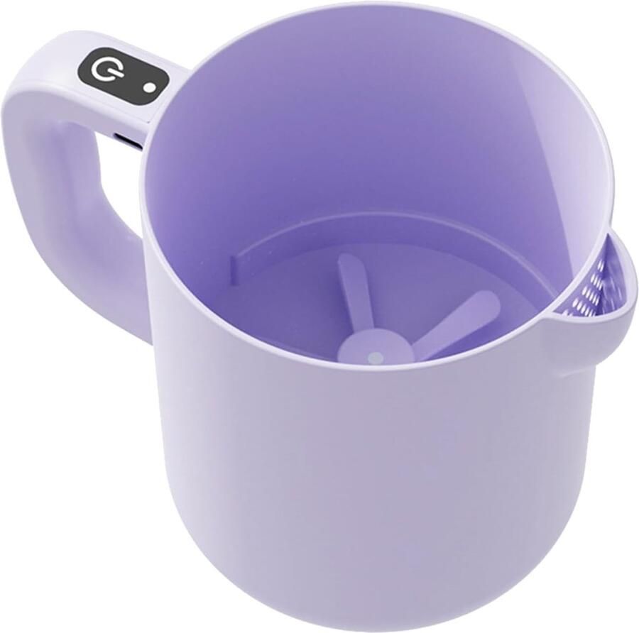 Elektrische Keukenmixer Oplaadbare Roomklopper Bakken en Mixen Afneembaar Zeefje 8D x 18B x 8H cm Paars