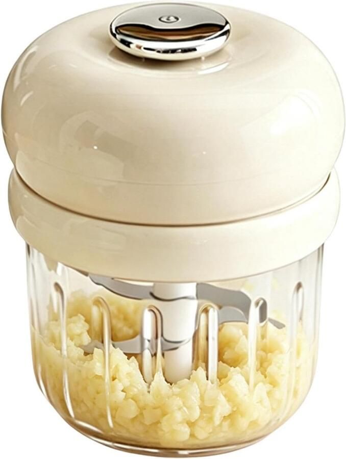 Elektrische Knoflookhakker Elektrische Food Grinder Kleine Groentenhakmachine Voor appartement restaurant camping picknick knoflook gember salade groente ui