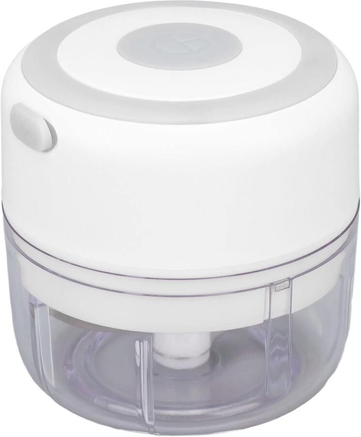 Elektrische Knoflookhakker Mini USB Oplaadbare 100 Ml Handmatige Knoflookmolenstamper (WHITE)
