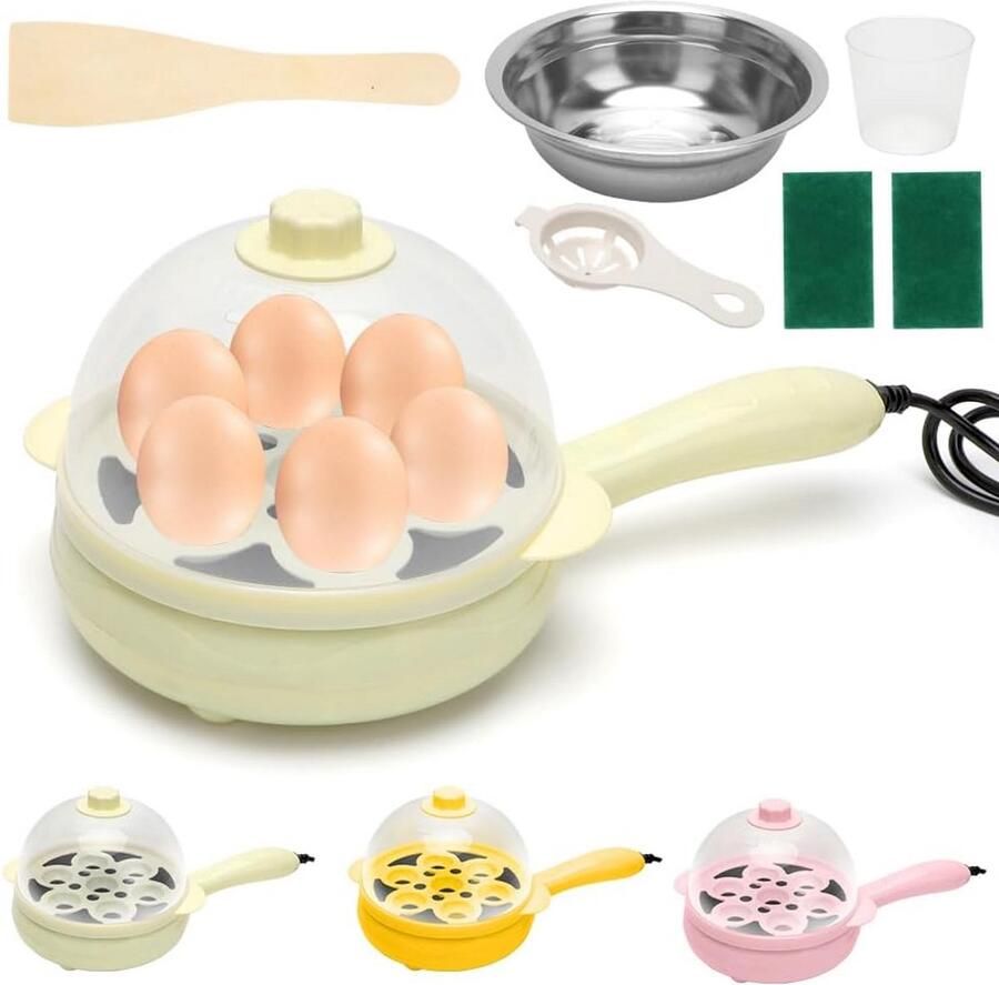 Elektrische Koekenpan Mini Pan Veelzijdig Koken Antiaanbaklaag 33 x 20 cm Zwart