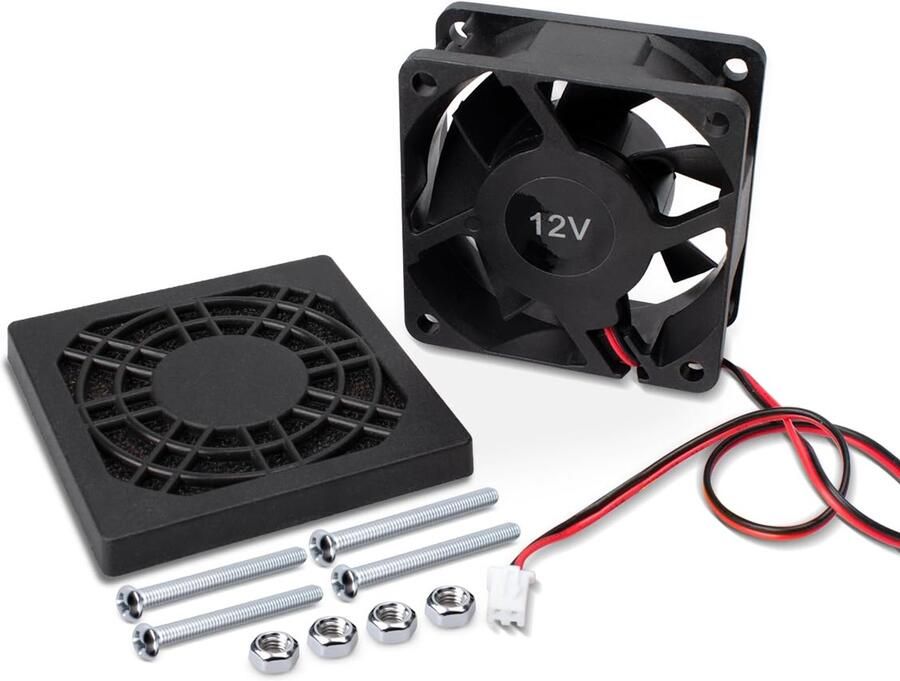 Elektrische koelventilator 60x60 mm mini stille ventilator DC12V ideaal voor ijsmachine en pc m-winkel