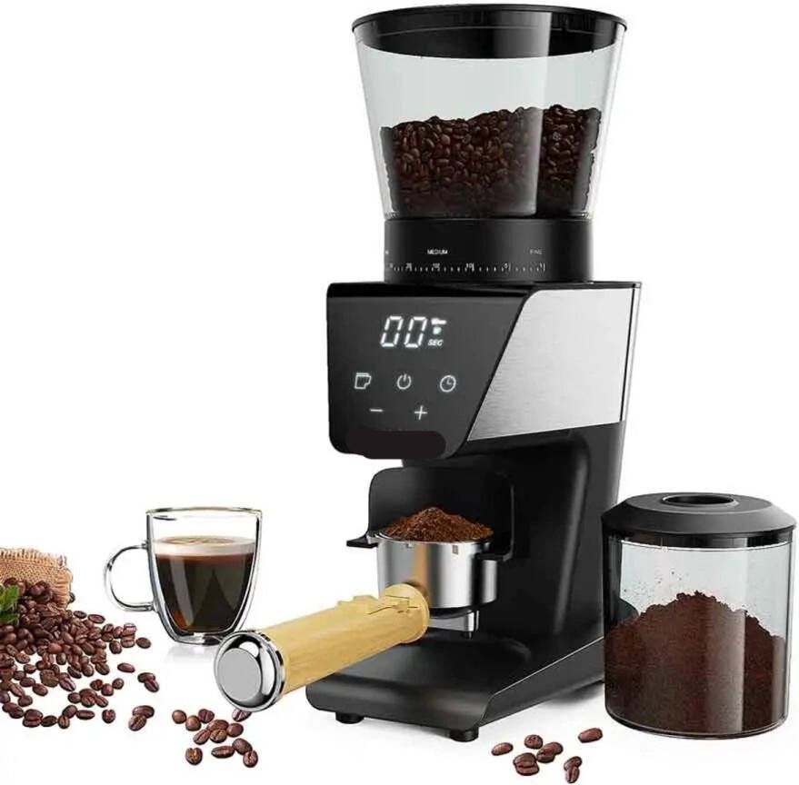 Elektrische Koffie Molen Automatische Braammolen Koffiebonen Maler 30 Tandwiele voor Espresso Filterkoffie en French Press 220V 300g Bonenreservoir LCD Timer