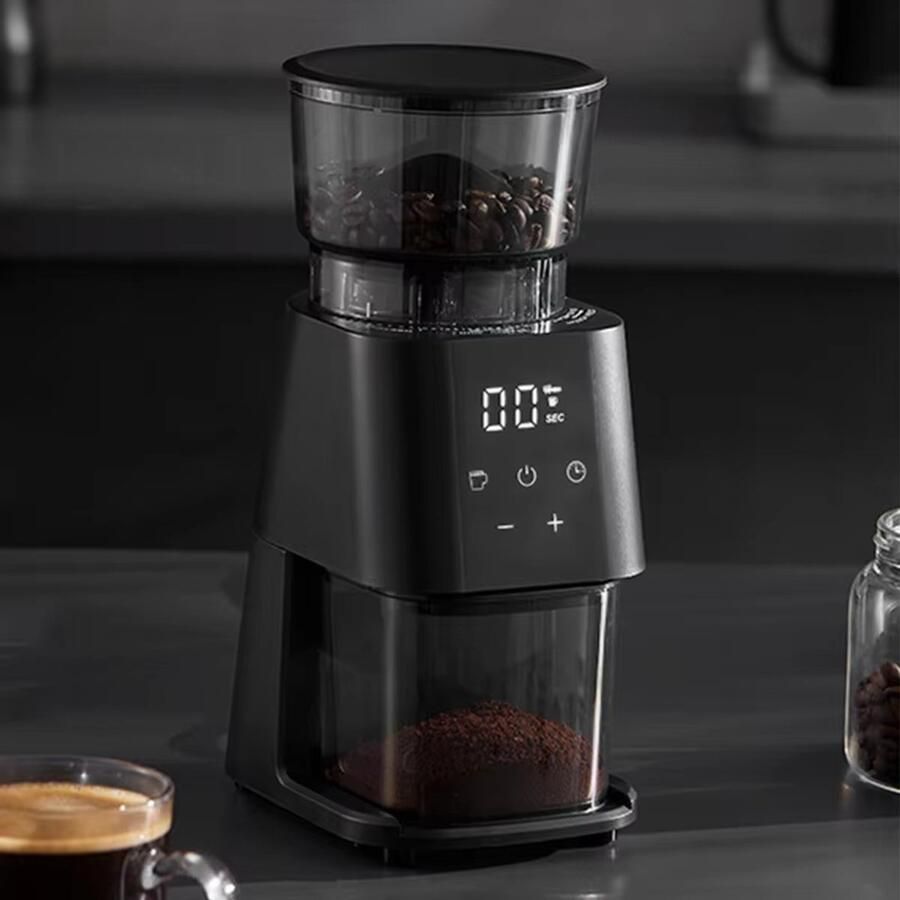 Elektrische Koffiebonenmolen Enige Uitvoering 2.2 Kg Gewicht 32x23x16 Cm Afmetingen Volautomatische Espressomachine Huishoudelijk Gebruik