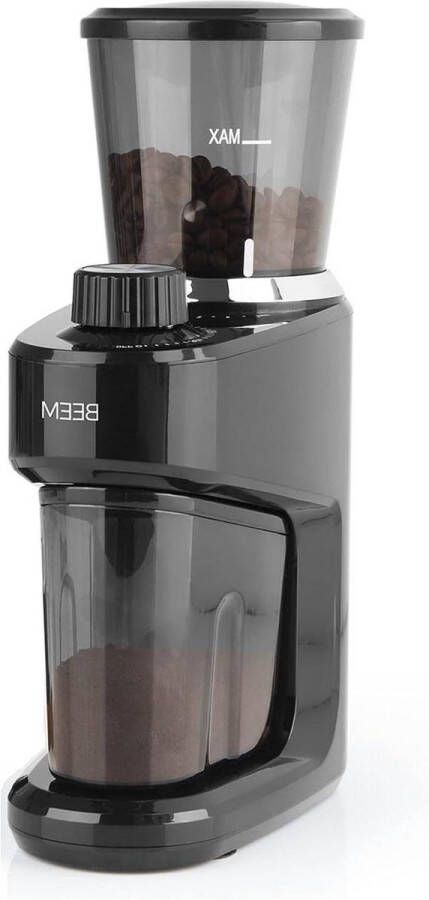 Elektrische koffiemolen 160 g roestvrijstalen kegelmolen 15-traps maalgraadinstelling afneembaar bonenreservoir 150 watt zwart 3980 GRIND-INTENSE duurzame materialen