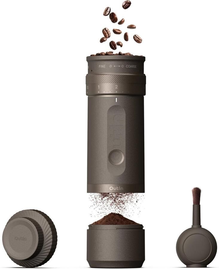 Elektrische Koffiemolen – 28 Maalstanden – Draagbaar & Stil – USB-C Oplaadbaar – 25g – Bruin