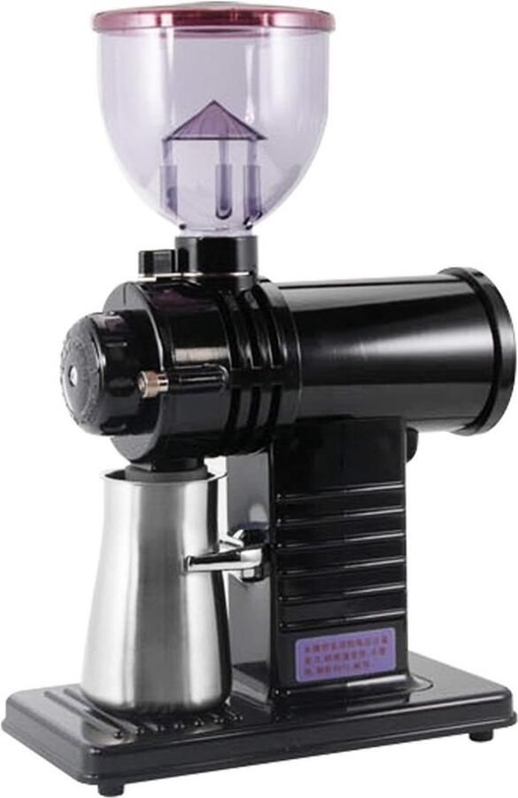 Elektrische koffiemolen Automatische koffiemolen Verse koffie malen 10 maalstanden 225g trechter Zwart