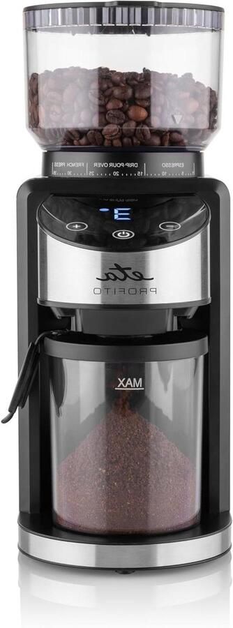 Elektrische Koffiemolen Bonenmaler Maalapparaat Verse Koffie Zetten Conische Maalstenen 250 Gram Zwart Roestvrij Staal