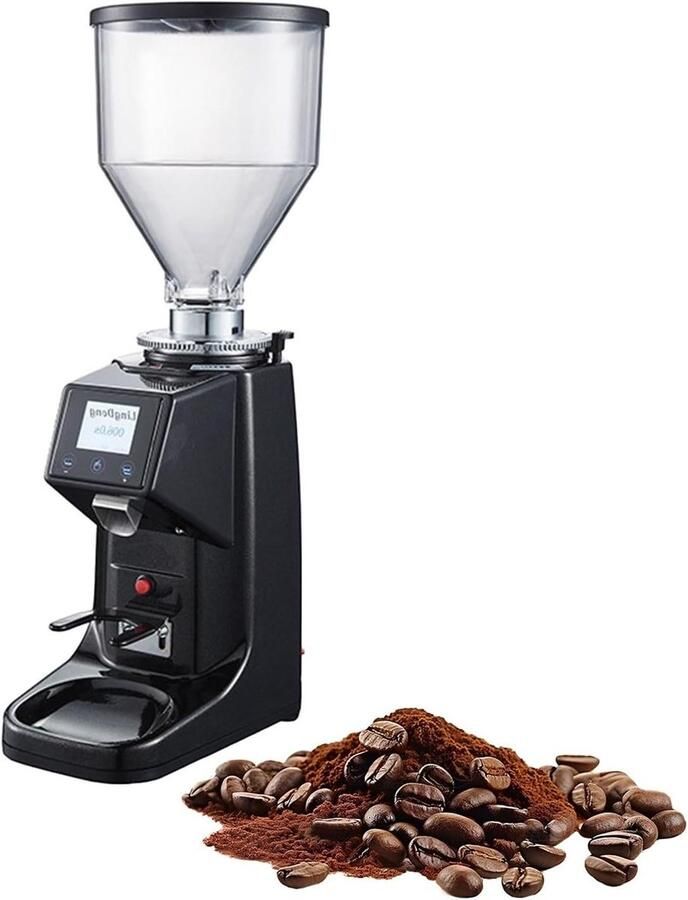 Elektrische Koffiemolen Bonenmaler Verse Koffie 19 Maalstanden 750g Reservoir Wit