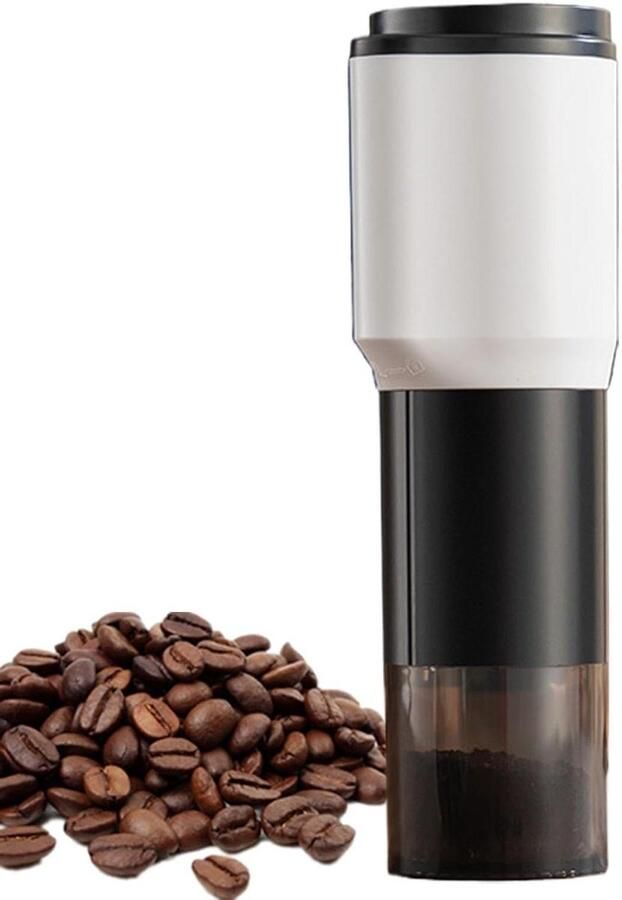 Elektrische Koffiemolen Draagbare Molen Verse Koffie Oplaadbaar Draadloos 6 x 20.5 cm Zwart