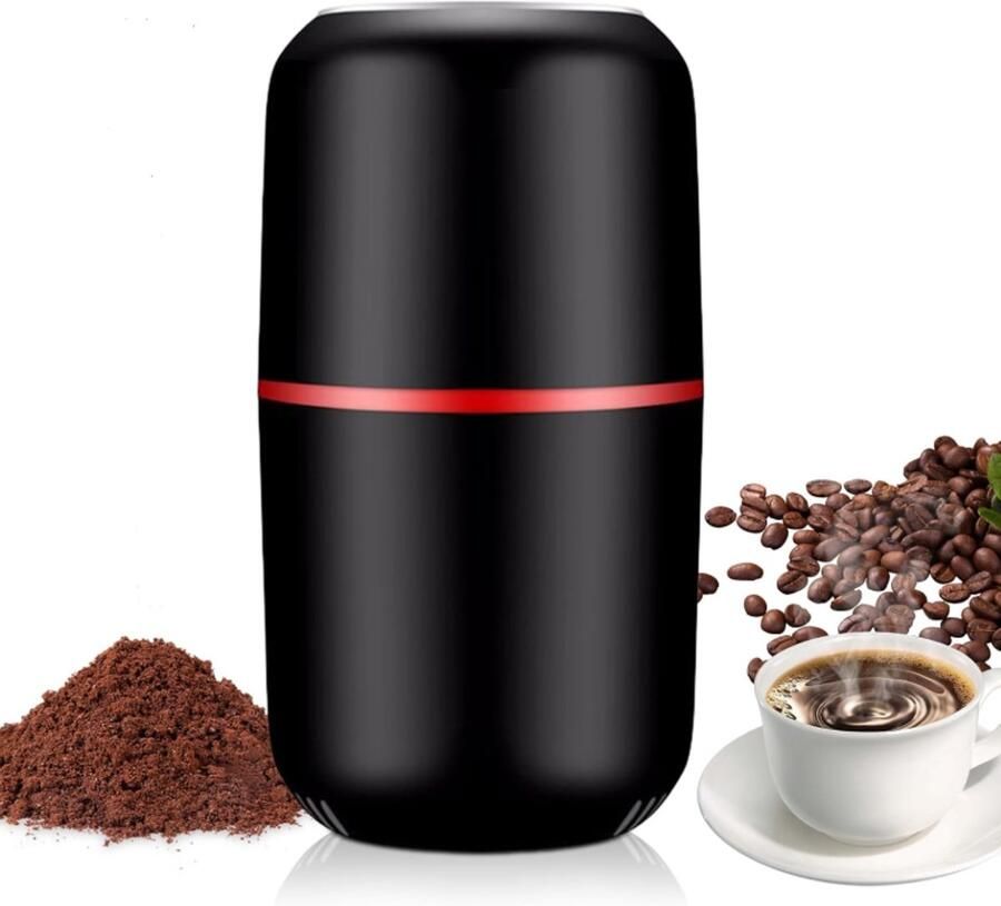 Elektrische koffiemolen – elektrische kruidenmolen – 125 g capaciteit – elektrische propeller-molen – draagbare elektrische molen – koffiemolen voor koffiebonen noten kruiden