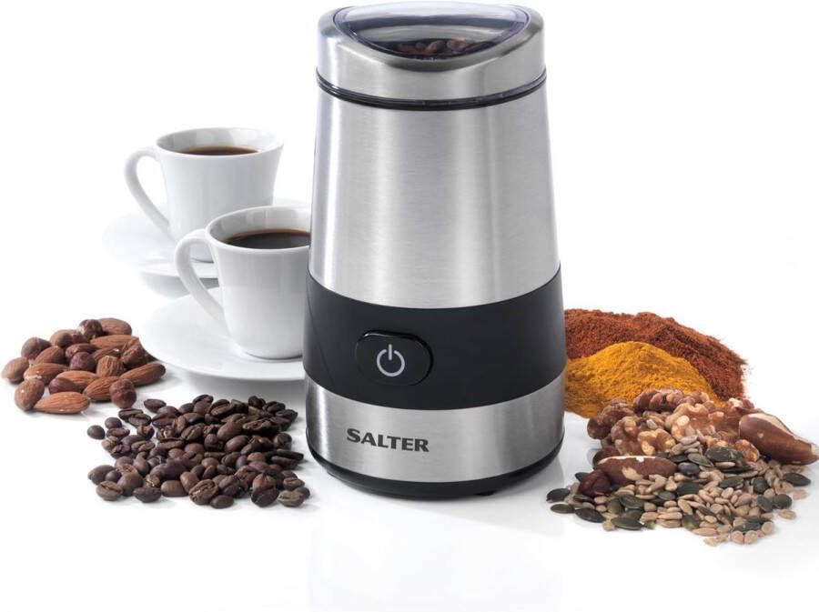 Elektrische koffiemolen en kruidenmolen 60 g 200 W roestvrij staal