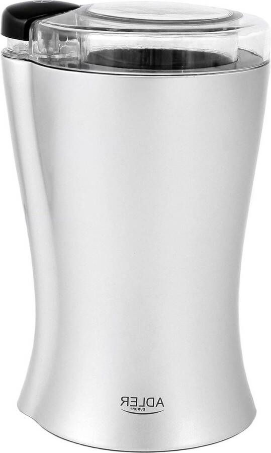 Elektrische koffiemolen grijs 150 W koffiebonen molen 70 g inhoud slagmes roestvrij staal voor koffie espresso latte mokkas