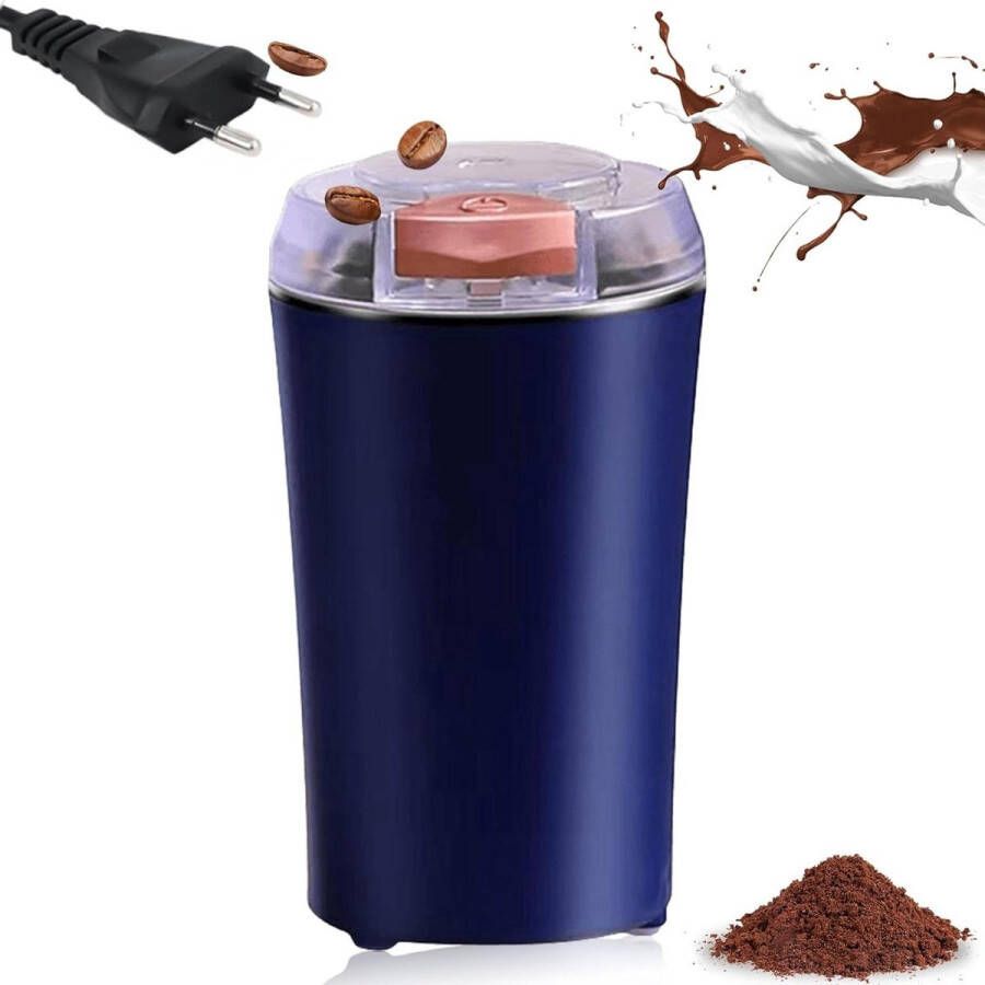 Elektrische koffiemolen groot capaciteit 100 g roestvrij staal 240 W afneembare motor reinigingsborstel slagmes noten koffiebonen specerijen granen