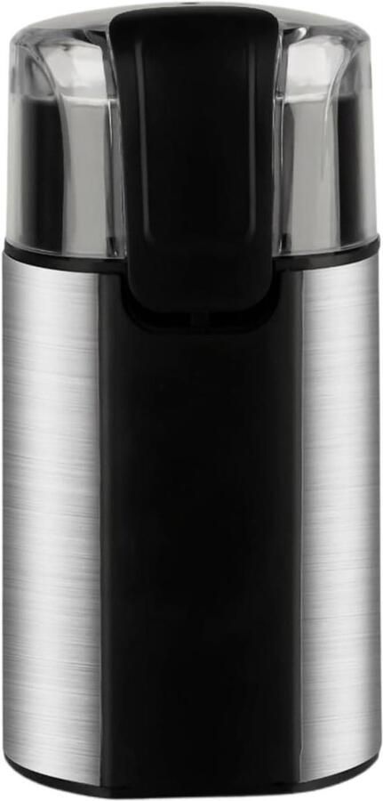 Elektrische Koffiemolen Keukenmolen Kruidenmolen Ingrediënten Malen Instelbare Messen 18.5x10.5x9cm Zilver