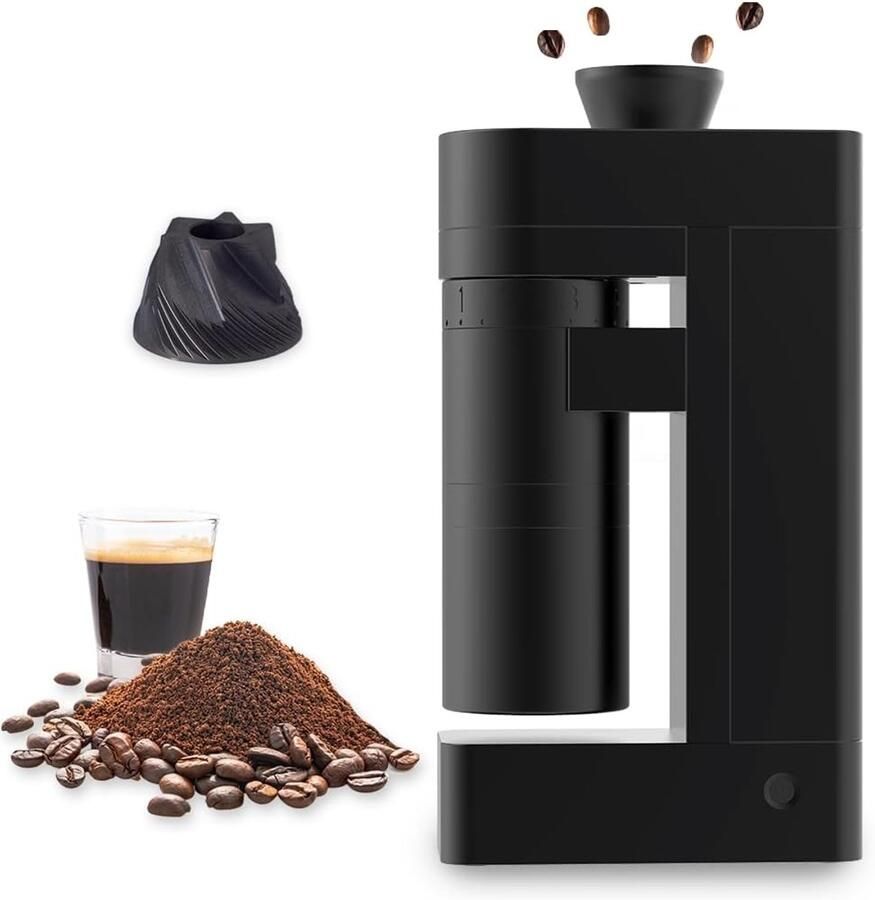 Elektrische Koffiemolen Koffiebonen Grinder Verse Koffie Maken Oplaadbaar Draadloos 30 Gram Capaciteit Zwart