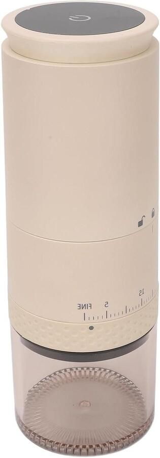 Elektrische Koffiemolen Koffiebonenmaler Verse Koffie Maken 38 Maalinstellingen 110 ml Beige