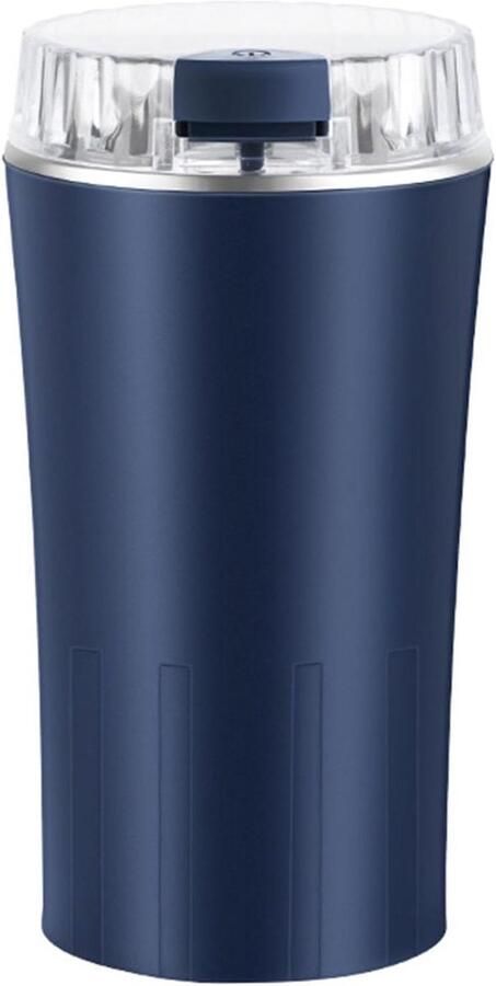 Elektrische Koffiemolen Koffiebonenmaler Kruidenmaler Verse Koffie Zetten Roestvrijstalen Messen Voor 12 Kopjes Blauw