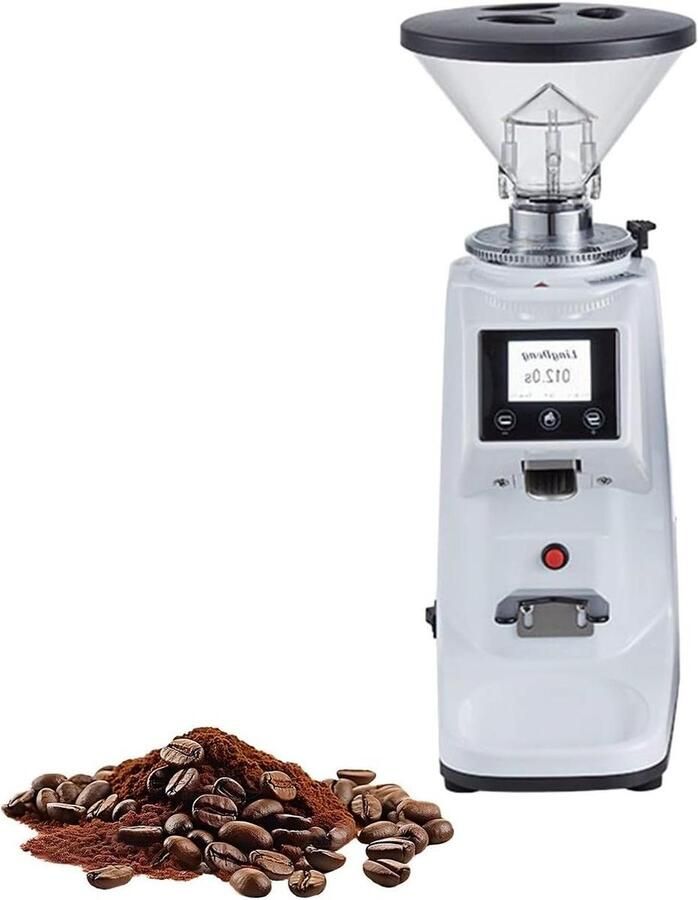 Elektrische Koffiemolen Koffiemaler Bonenmaler Verse Koffie Zetten 19 Maalstanden Touchscreen 250g Reservoir Zwart