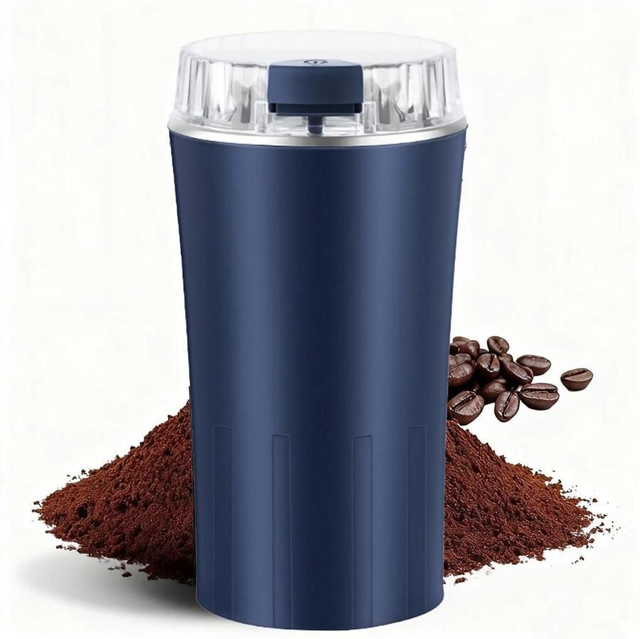 Elektrische koffiemolen krachtige kruidenmolen stevige en duurzame roestvrijstalen messen draagbaar ontwerp