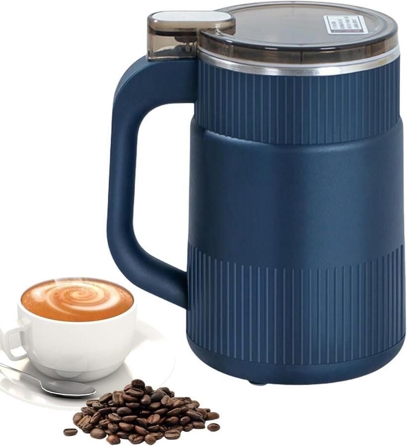 Elektrische Koffiemolen Kruidenmolen Notenmolen Vers Malen Koffie Roestvrijstalen Messen 17 x 11 cm Zilver