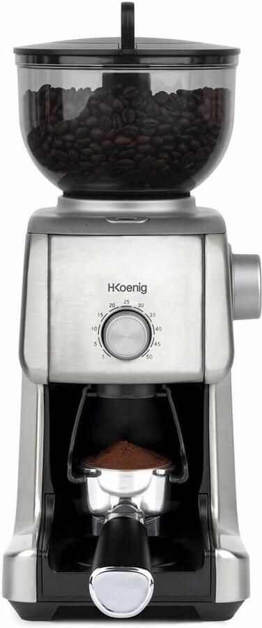Elektrische Koffiemolen met 16 Maalinstellingen Krachtig 130W 400g Capaciteit Uitneembare Molen