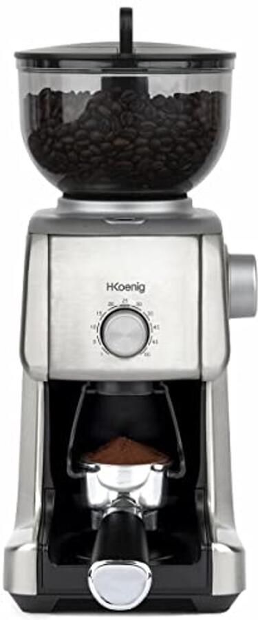 Elektrische Koffiemolen met 16 Maalinstellingen Krachtig 130W 400g Capaciteit Uitneembare Molen