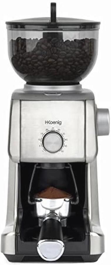 Elektrische Koffiemolen met 16 Maalinstellingen Krachtig 130W 400g Capaciteit Uitneembare Molen